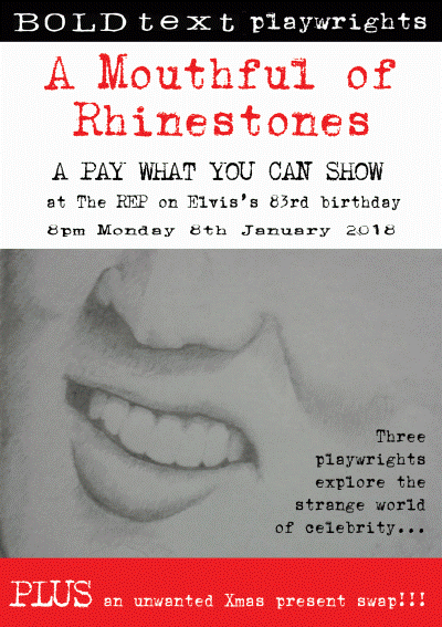 Flyer for A Mouthful of Rhinestones 2018